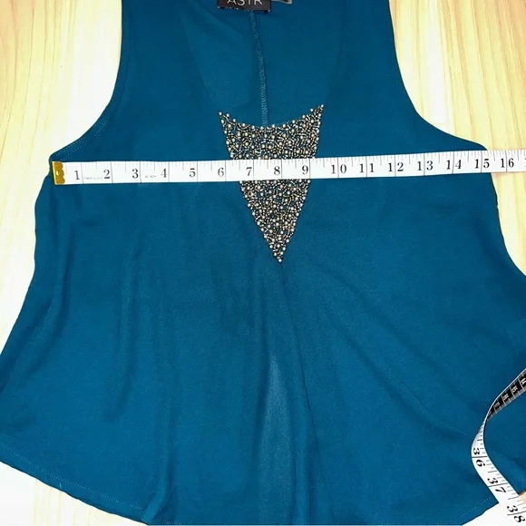 Astr teal tank top - Picture 5 of 6
